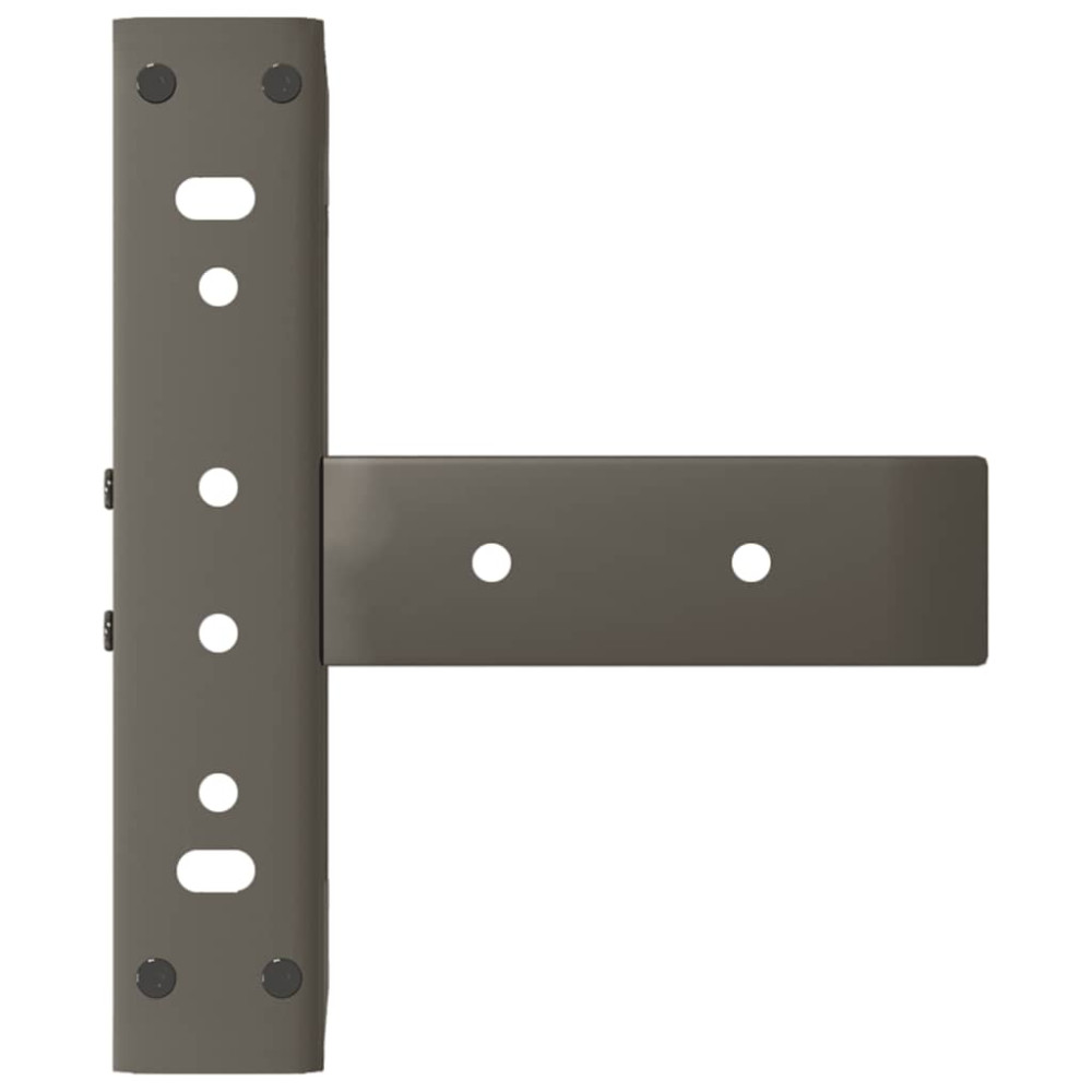 Produktbild för Soffbordsben T-formade 2 st svarta 30x25x(30-31) cm stål