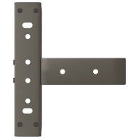 Produktbild för Soffbordsben T-formade 2 st svarta 30x25x(30-31) cm stål