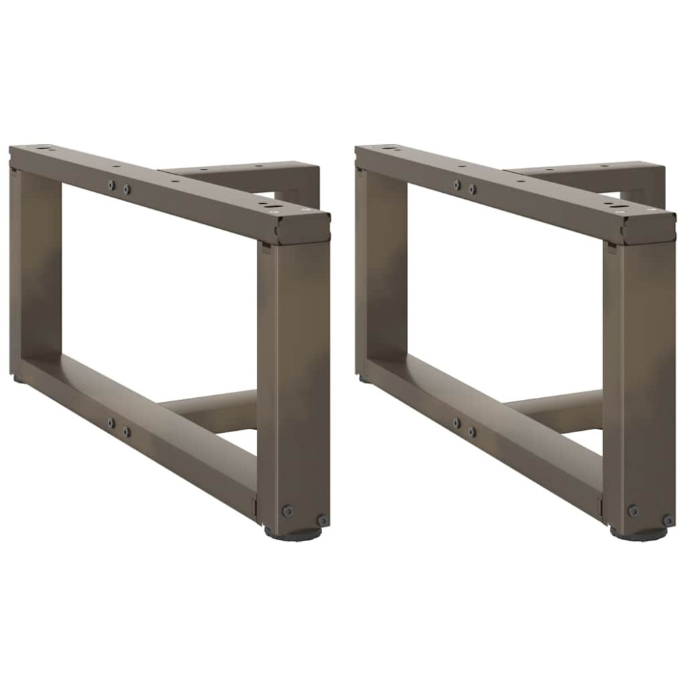 Produktbild för Soffbordsben T-formade 2 st svarta 70x25x(30-31) cm stål
