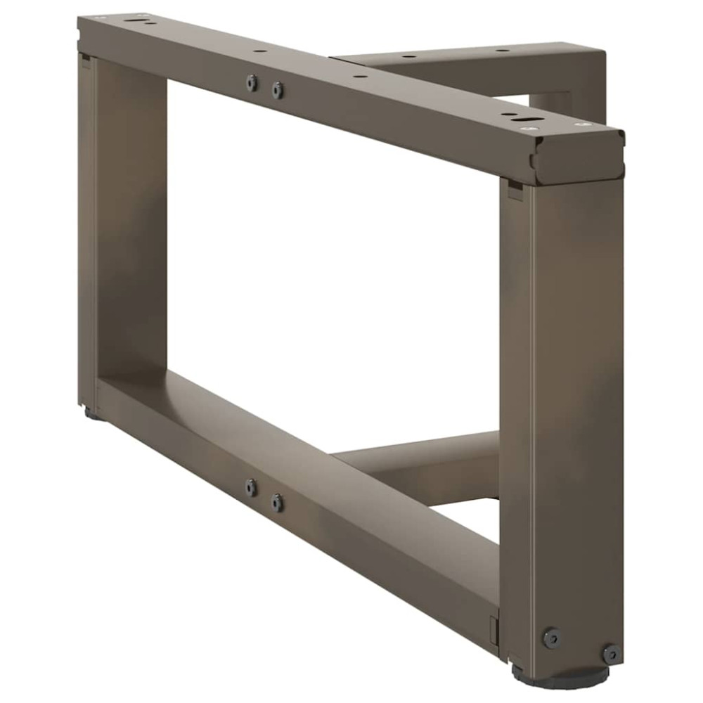 Produktbild för Soffbordsben T-formade 2 st svarta 70x25x(30-31) cm stål