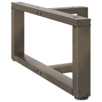 Produktbild för Soffbordsben T-formade 2 st svarta 70x25x(30-31) cm stål