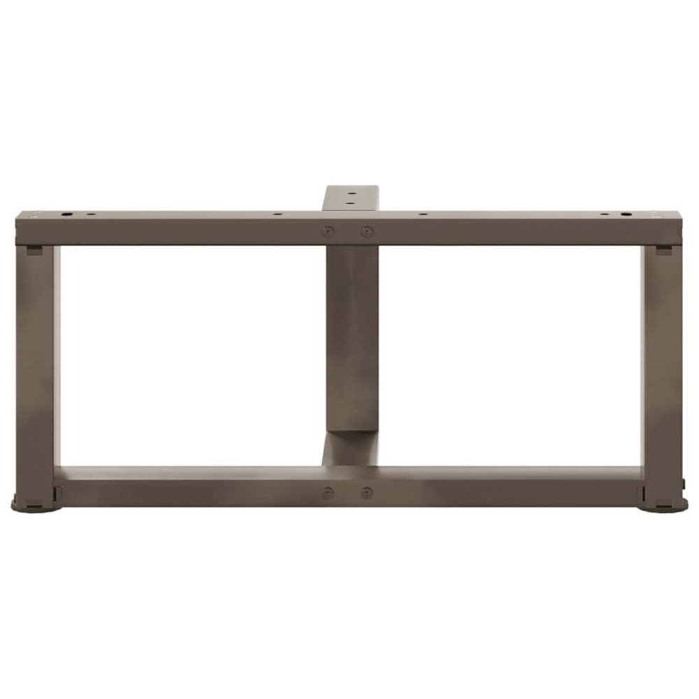 Produktbild för Soffbordsben T-formade 2 st svarta 70x25x(30-31) cm stål