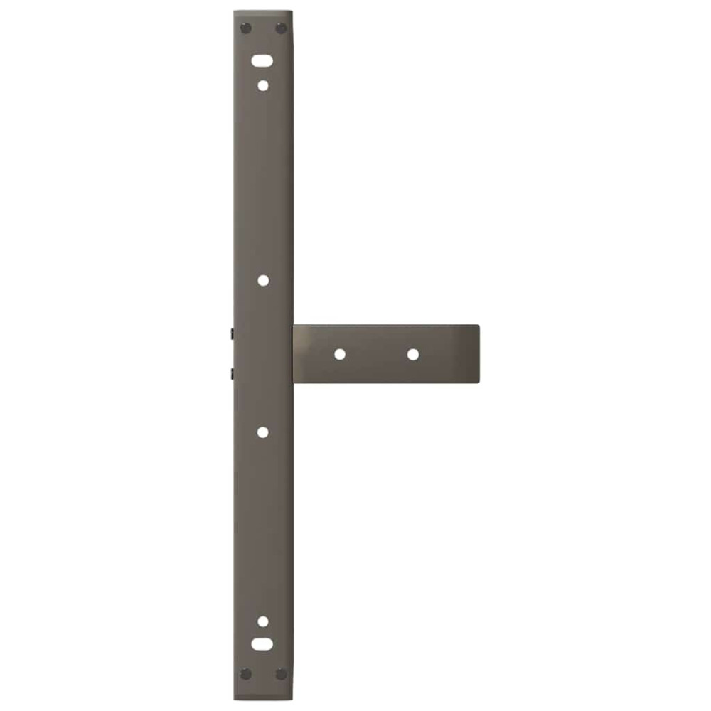 Produktbild för Soffbordsben T-formade 2 st svarta 70x25x(30-31) cm stål