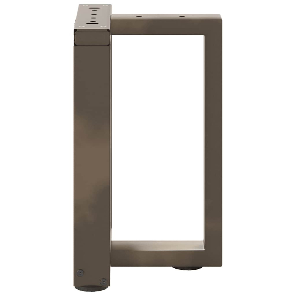 Produktbild för Soffbordsben T-formade 2 st svarta 28x25x(42-43) cm stål