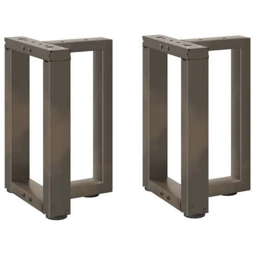 vidaXL Soffbordsben T-formade 2 st svarta 38x25x(42-43) cm stål