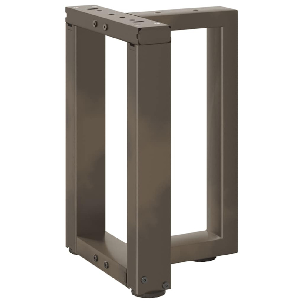 Produktbild för Soffbordsben T-formade 2 st svarta 38x25x(42-43) cm stål