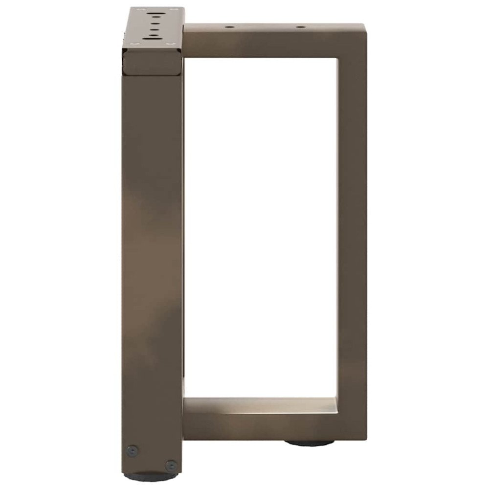 Produktbild för Soffbordsben T-formade 2 st svarta 38x25x(42-43) cm stål