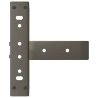 Produktbild för Soffbordsben T-formade 2 st svarta 38x25x(42-43) cm stål