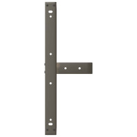 Produktbild för Soffbordsben T-formade 2 st svarta 70x25x(42-43) cm stål