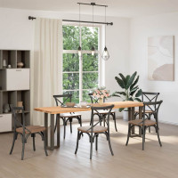 Produktbild för Konsolbordsben T-formade 2 st svarta 25x28x(72-73) cm stål
