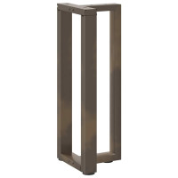 Produktbild för Konsolbordsben T-formade 2 st svarta 25x28x(72-73) cm stål