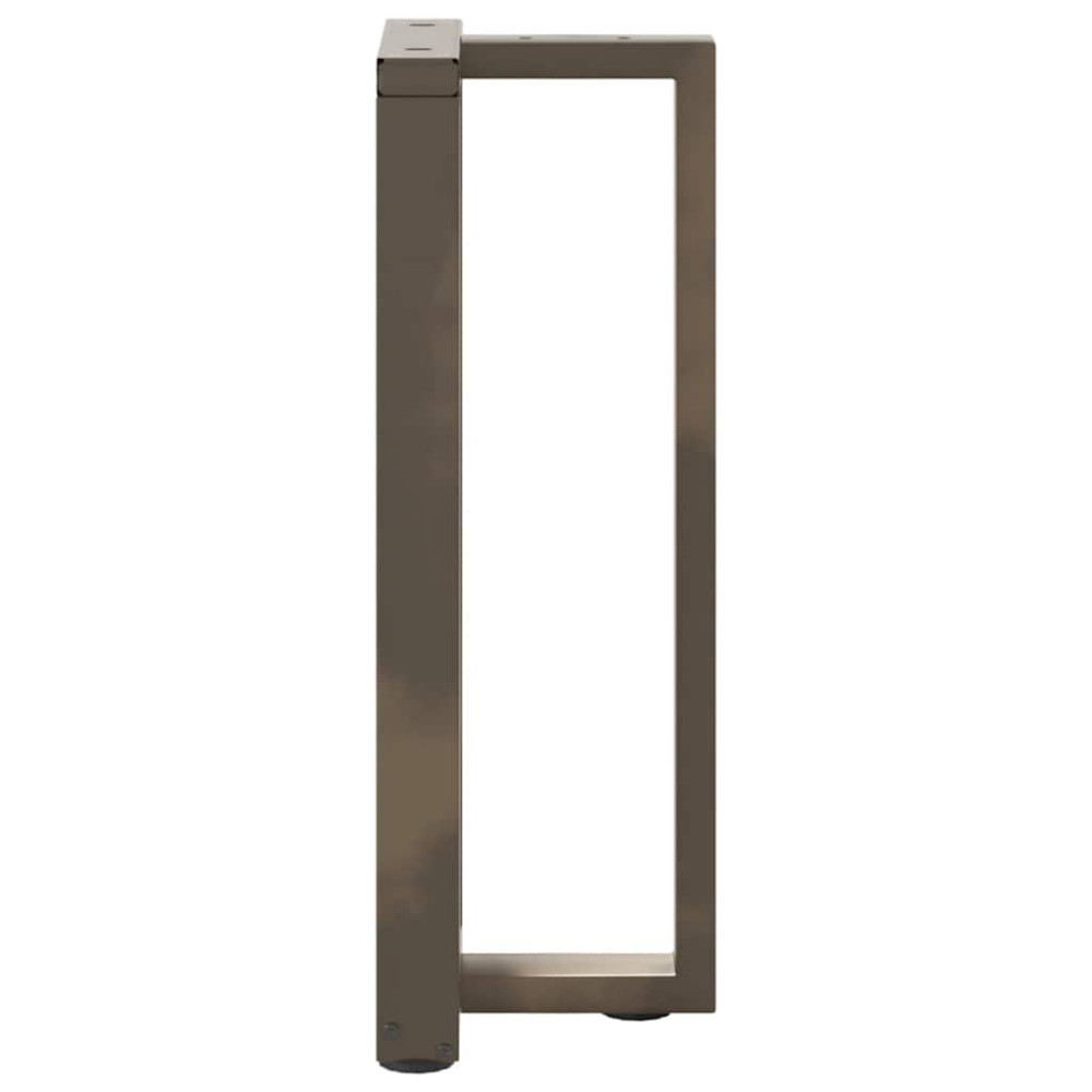 Produktbild för Konsolbordsben T-formade 2 st svarta 25x28x(72-73) cm stål