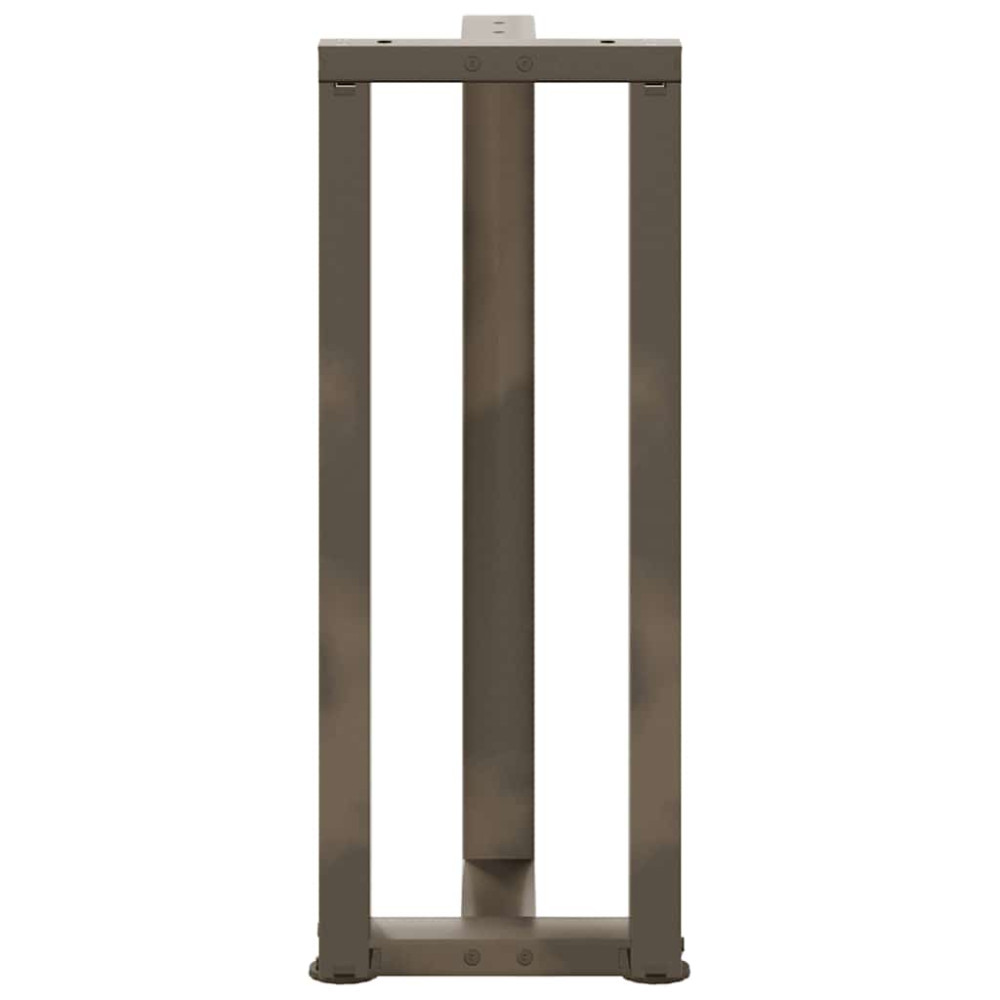Produktbild för Konsolbordsben T-formade 2 st svarta 25x28x(72-73) cm stål