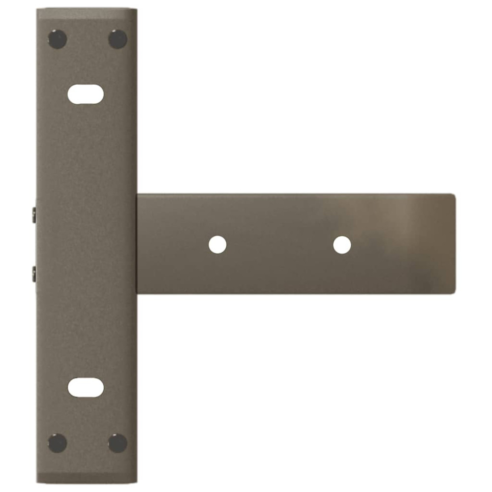 Produktbild för Konsolbordsben T-formade 2 st svarta 25x28x(72-73) cm stål