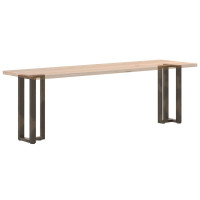 Produktbild för Konsolbordsben T-formade 2 st svarta 25x28x(72-73) cm stål