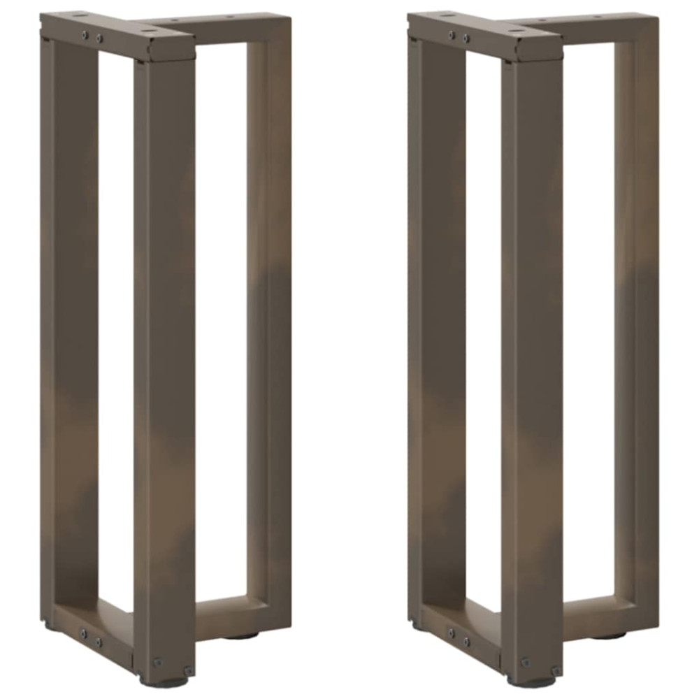 Produktbild för Konsolbordsben T-formade 2 st svarta 38x25x(72-73) cm stål