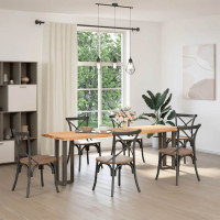 Produktbild för Konsolbordsben T-formade 2 st svarta 38x25x(72-73) cm stål