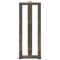 Produktbild för Konsolbordsben T-formade 2 st svarta 38x25x(72-73) cm stål