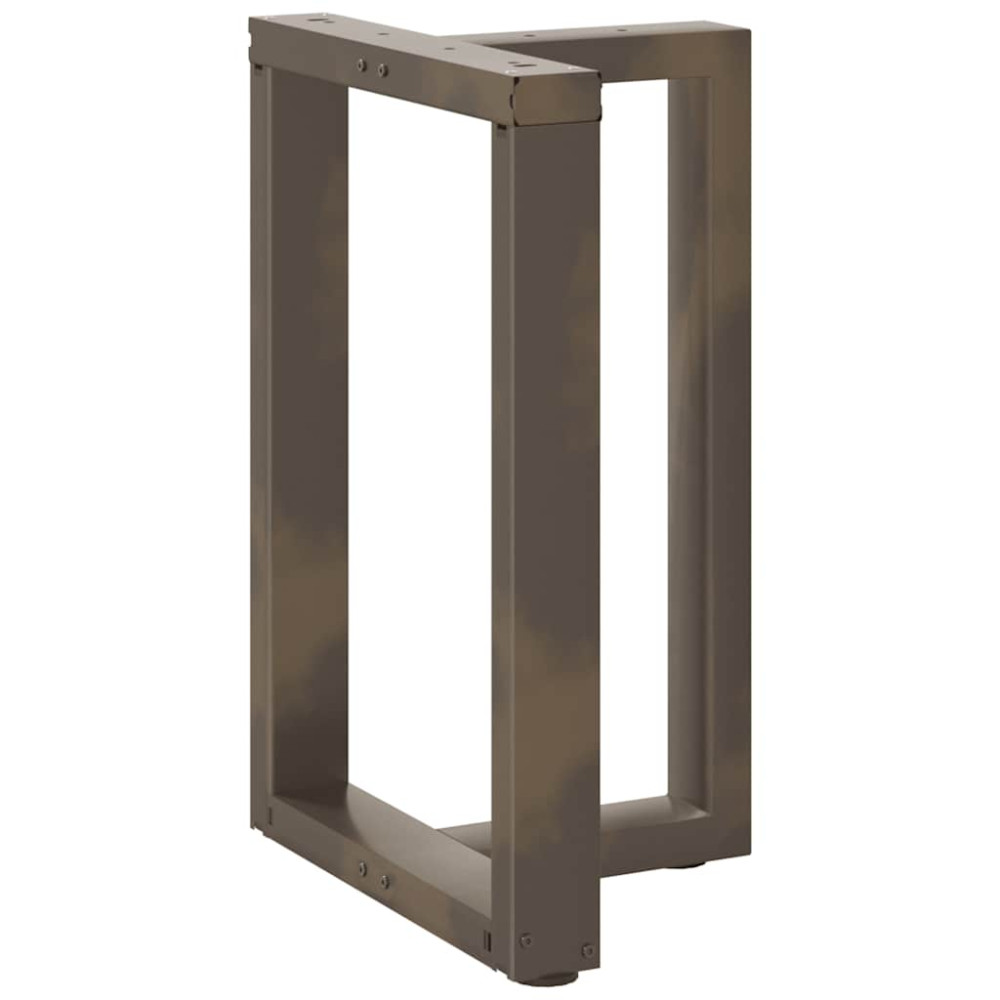 Produktbild för Matbordsben T-formade 2 st svarta 50x35x(72-73) cm stål