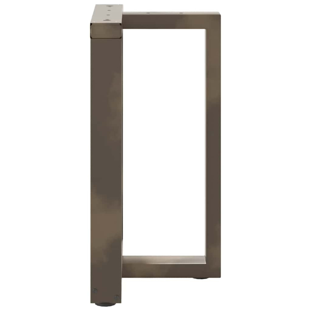 Produktbild för Matbordsben T-formade 2 st svarta 50x35x(72-73) cm stål
