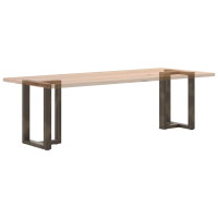 Produktbild för Matbordsben T-formade 2 st svarta 50x35x(72-73) cm stål