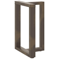 Produktbild för Matbordsben T-formade 2 st svarta 60x35x(72-73) cm stål