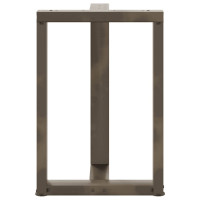 Produktbild för Matbordsben T-formade 2 st svarta 60x35x(72-73) cm stål