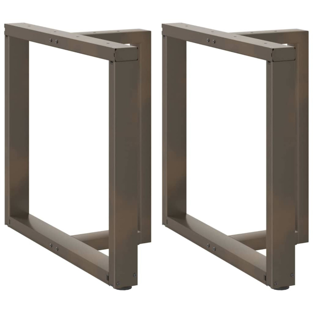 Produktbild för Matbordsben T-formade 2 st svarta 80x35x(72-73) cm stål