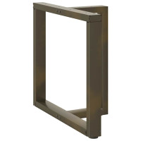 Produktbild för Matbordsben T-formade 2 st svarta 80x35x(72-73) cm stål
