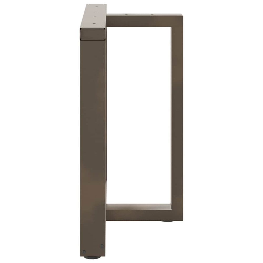 Produktbild för Matbordsben T-formade 2 st svarta 80x35x(72-73) cm stål
