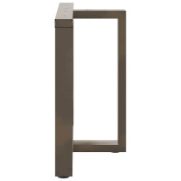 Produktbild för Matbordsben T-formade 2 st svarta 80x35x(72-73) cm stål