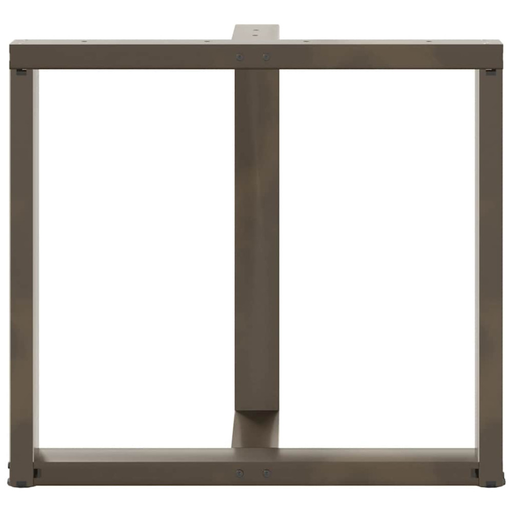 Produktbild för Matbordsben T-formade 2 st svarta 80x35x(72-73) cm stål