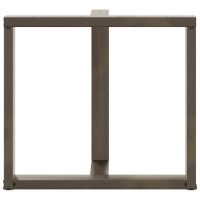 Produktbild för Matbordsben T-formade 2 st svarta 80x35x(72-73) cm stål