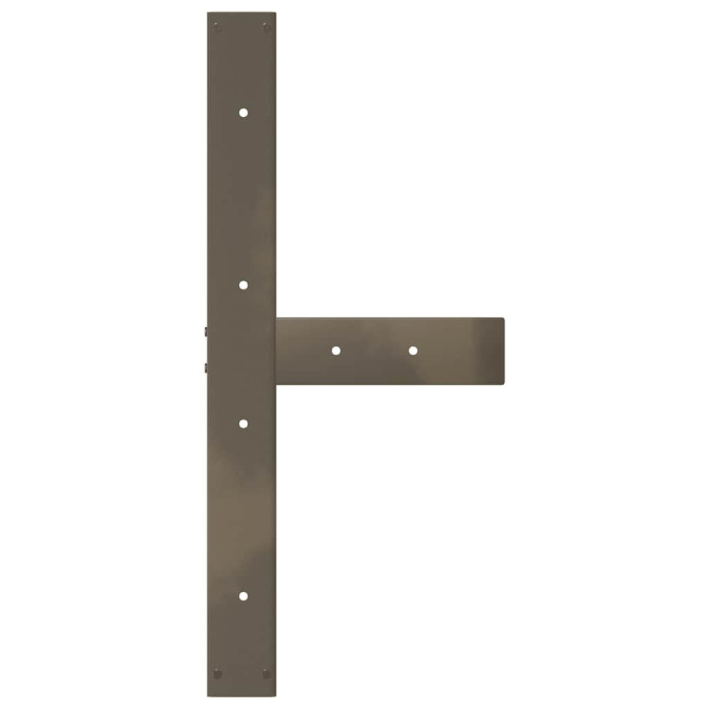 Produktbild för Matbordsben T-formade 2 st svarta 80x35x(72-73) cm stål