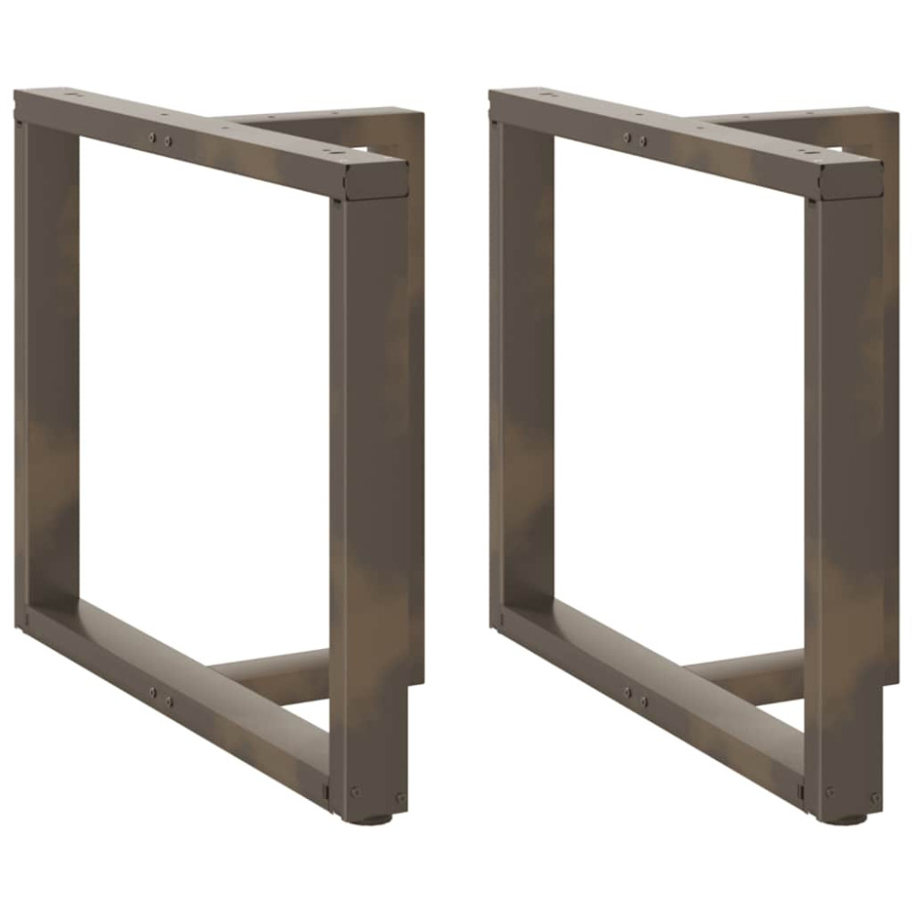 Produktbild för Matbordsben T-formade 2 st svarta 90x35x(72-73) cm stål