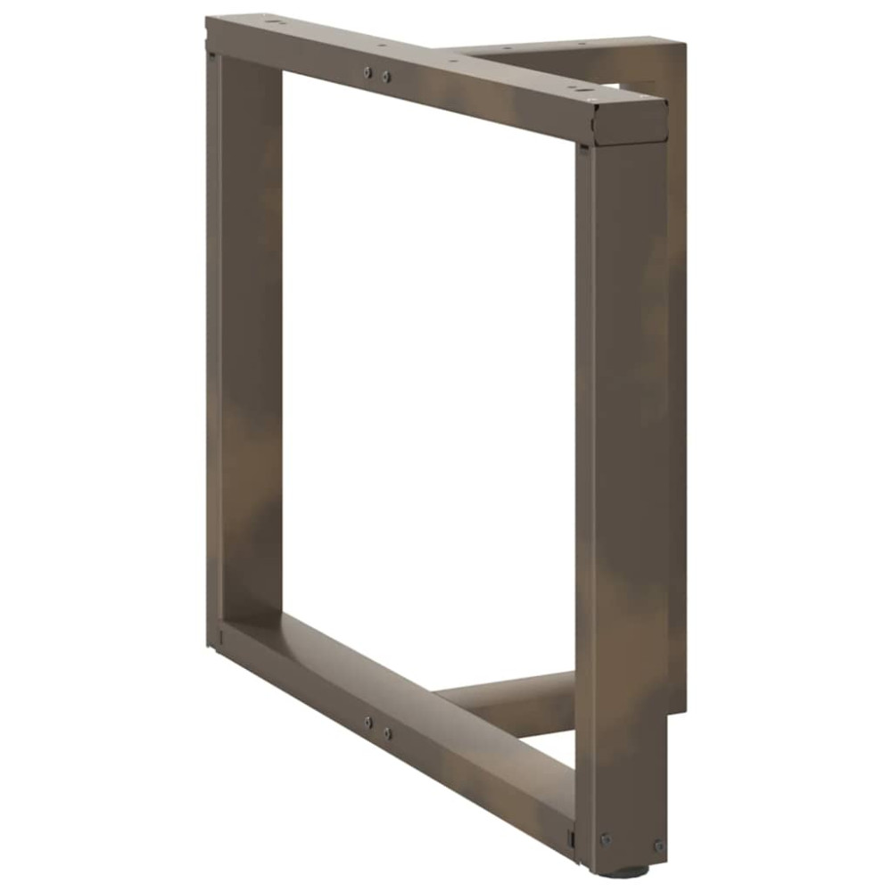 Produktbild för Matbordsben T-formade 2 st svarta 90x35x(72-73) cm stål