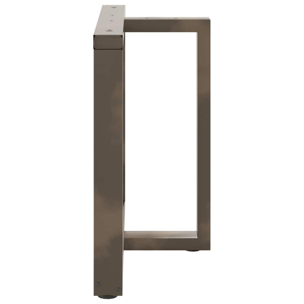 Produktbild för Matbordsben T-formade 2 st svarta 90x35x(72-73) cm stål