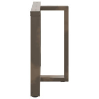 Produktbild för Matbordsben T-formade 2 st svarta 90x35x(72-73) cm stål