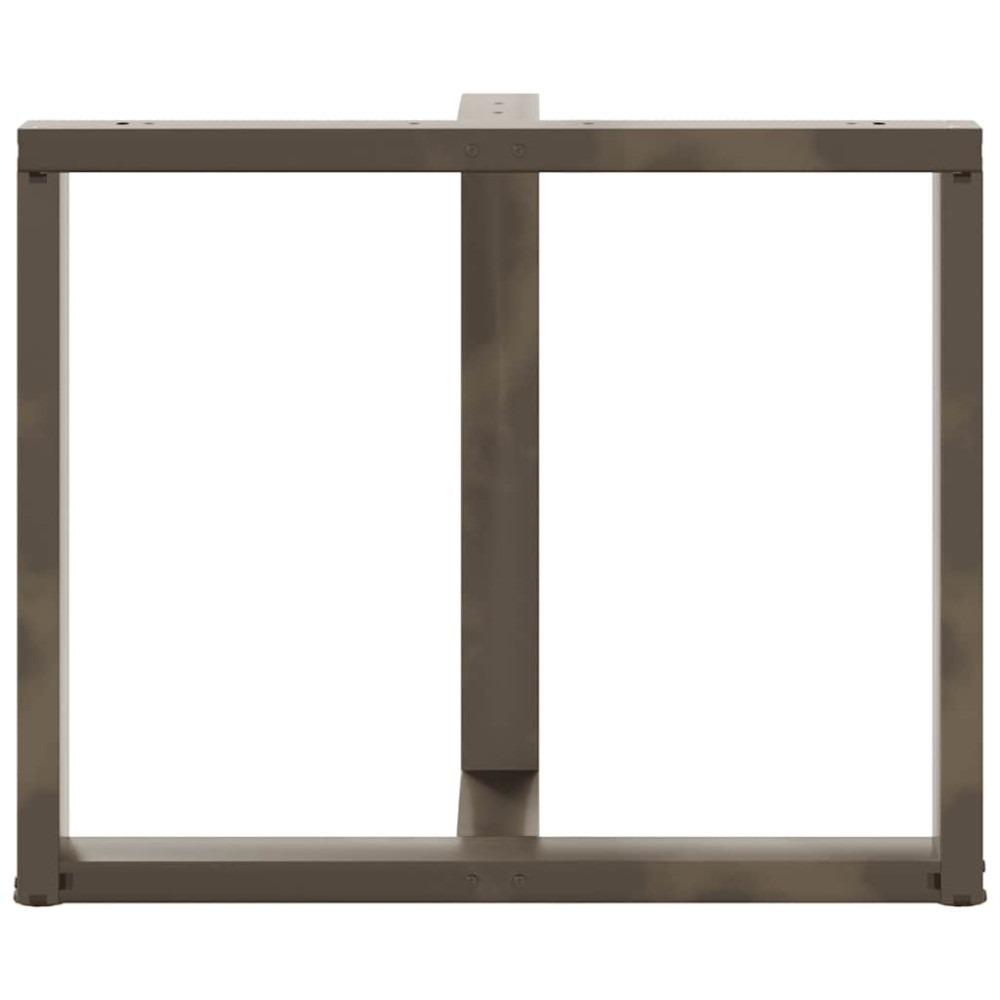 Produktbild för Matbordsben T-formade 2 st svarta 90x35x(72-73) cm stål