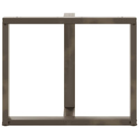 Produktbild för Matbordsben T-formade 2 st svarta 90x35x(72-73) cm stål