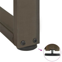 Produktbild för Matbordsben T-formade 2 st svarta 90x35x(72-73) cm stål