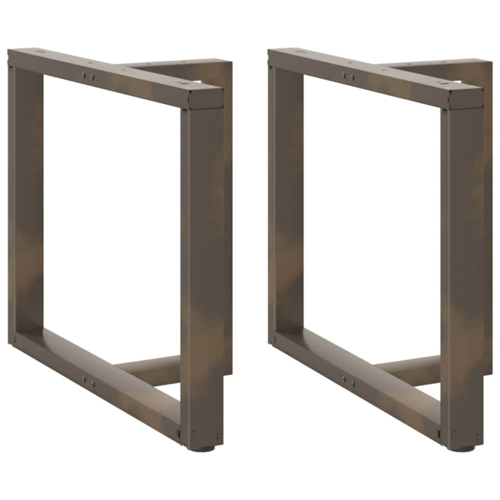 Produktbild för Matbordsben T-formade 2 st svarta 100x35x(72-73) cm stål