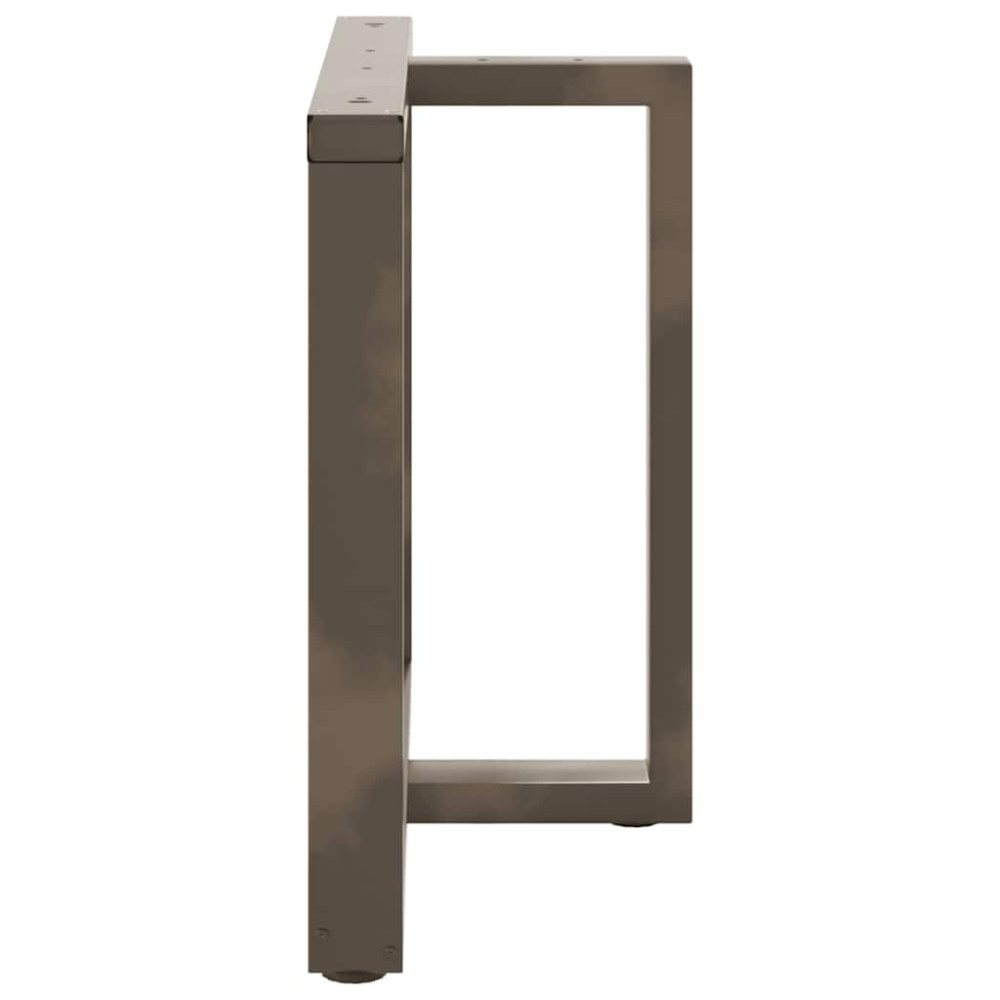 Produktbild för Matbordsben T-formade 2 st svarta 100x35x(72-73) cm stål