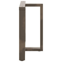 Produktbild för Matbordsben T-formade 2 st svarta 100x35x(72-73) cm stål