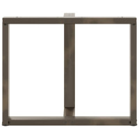 Produktbild för Matbordsben T-formade 2 st svarta 100x35x(72-73) cm stål