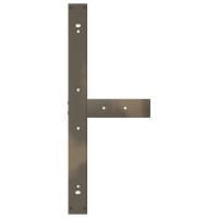 Produktbild för Matbordsben T-formade 2 st svarta 100x35x(72-73) cm stål