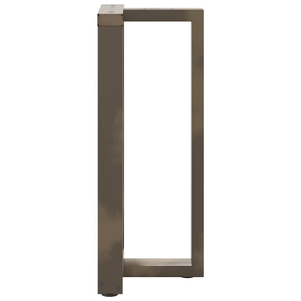 Produktbild för Barbordsben T-formade 2 st svarta 40x35x(90-91) cm stål