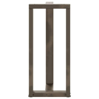 Produktbild för Barbordsben T-formade 2 st svarta 40x35x(90-91) cm stål