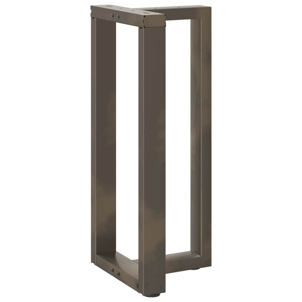 Produktbild för Barbordsben T-formade 2 st svarta 50x35x(90-91) cm stål