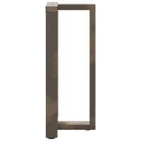 Produktbild för Barbordsben T-formade 2 st svarta 50x35x(90-91) cm stål